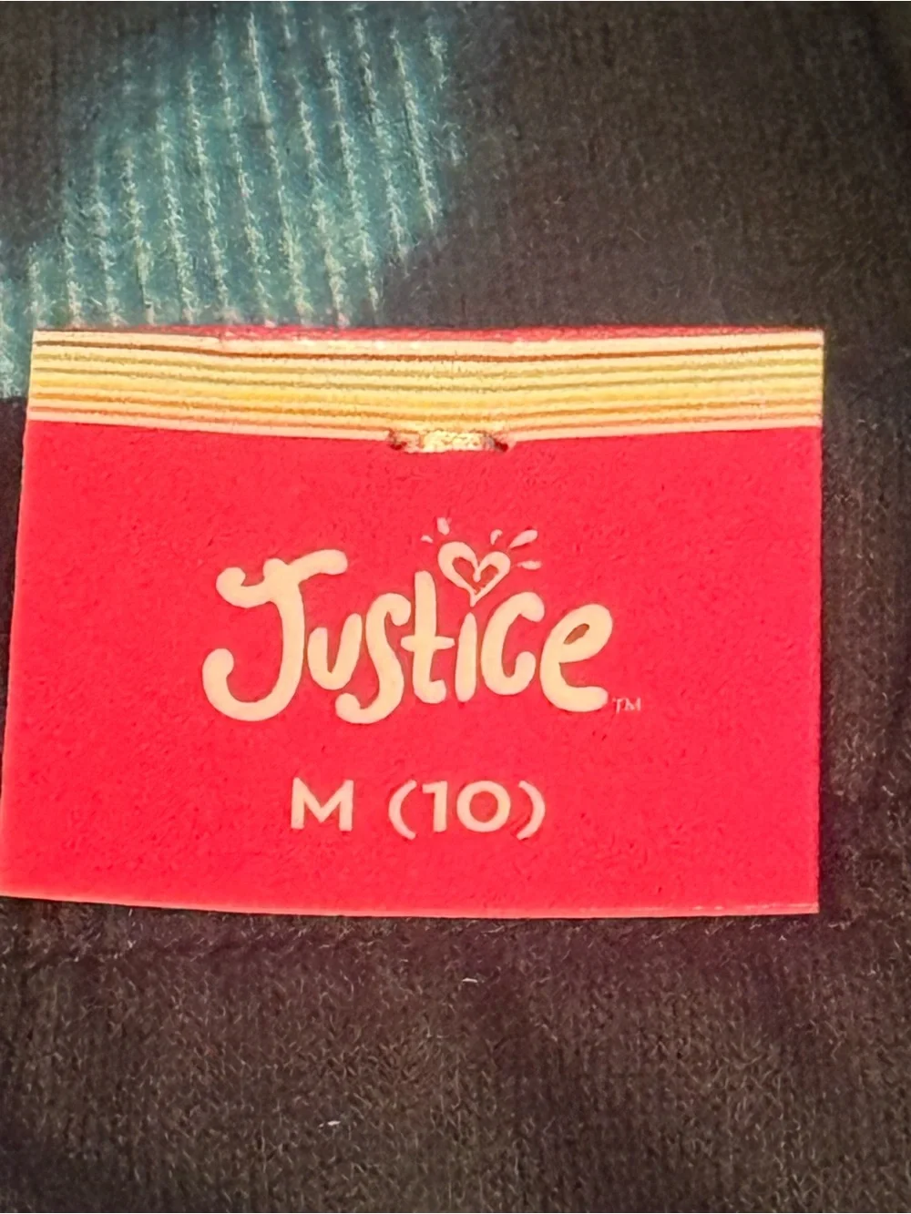 Justice Girls' Tie-Dye Jogger Pants - Black, Pink & Teal Size 10